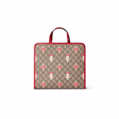 GUCCI CHILDREN'S PRINTED GG TOTE BAG 605614 (28.5*25*11cm)